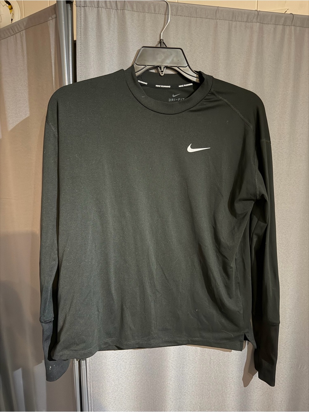 Nike Black Long Sleeve Dri-FIT Crew Sweatshirt